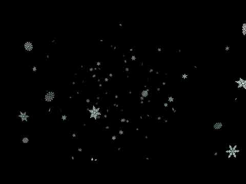 Snowfall Effect Overlay | Snowflake Effect Black Screen