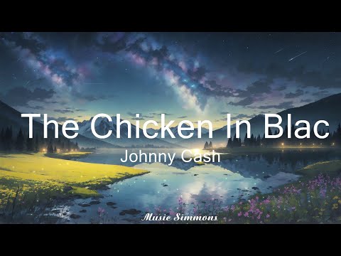 Johnny Cash - The Chicken In Black (Lyrics)   || Music Simmons