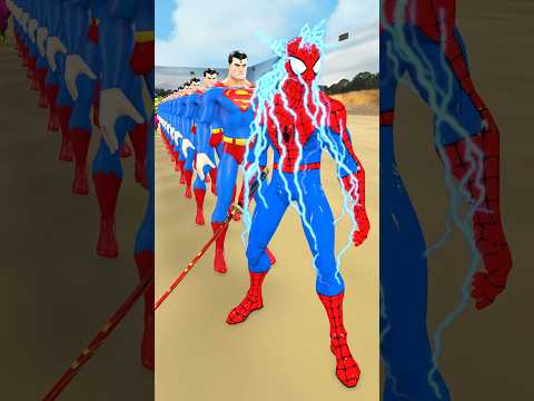 Spider-Man vs Superman #spiderman #dc #gta #superman #sword