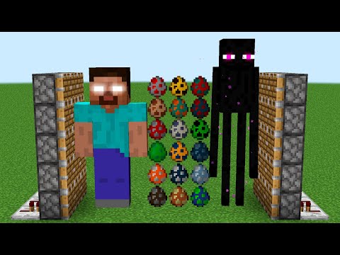 Herobrine + eggs + Enderman = what's it gonna be?