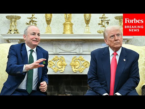 Trump Asked Point Blank If 'Ireland Is Taking Advantage Of The US' Right Next To Taoiseach