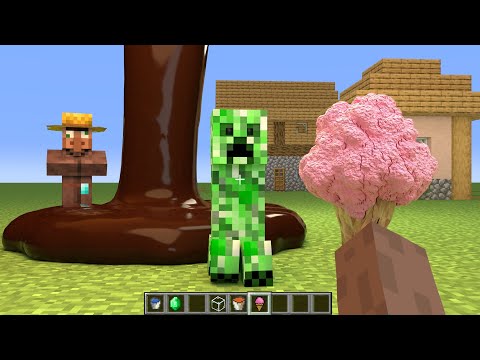 Creeper VS Realistic Chocolate in Minecraft