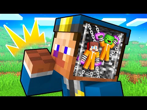 Mikey and JJ Escape Prison Using MIND CONTROL in Minecraft (Maizen)