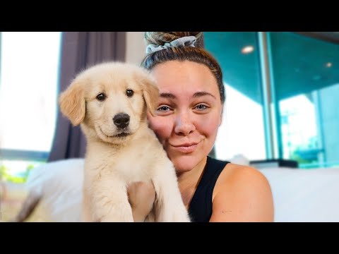 SURPRISING GIRLFRIEND WITH PUPPY!!