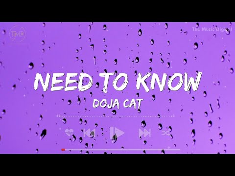 Need To Know - Doja Cat (Lyrics) | Shawn Mendes, Ellie Goulding, Justin Bieber,...