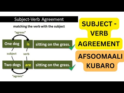 Subject-verb Agreement-Afosomali Kubaro