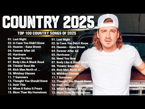 Top Country Songs 2025 - Morgan Wallen, Luke Bryan, Jason Aldean, Luke Combs, Chris Stapleton