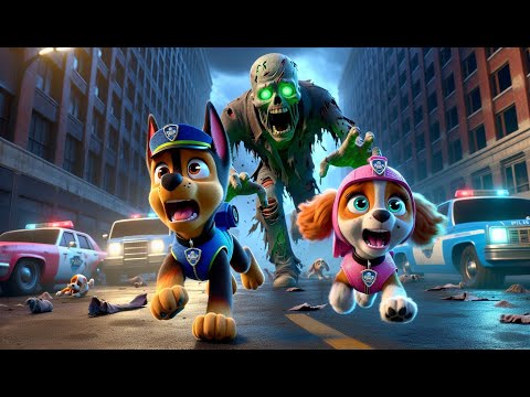 Paw Patrol Ultimate Rescue | Run Away SKYE! CHASE Escape From Giant Zombie | Happy Story | Rainbow 3