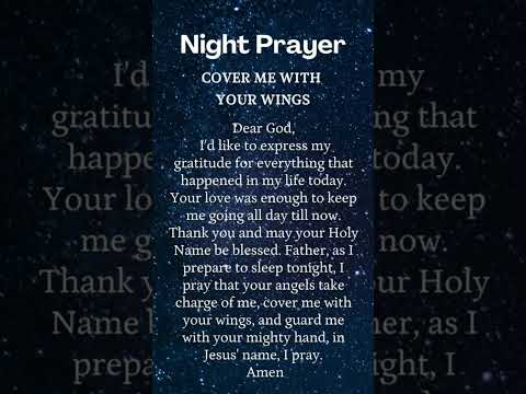 Night Prayer  #prayerforyou #pray #praisethelord #nightprayer #jesus #shorts