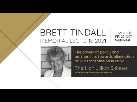 Brett Tindall Memorial Lecture 2021: The Honourable Jillian Skinner