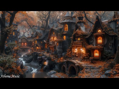 Cozy Ambience 🍁 Autumn Vibes & Watering Stream, Birdsong For Sleep, Relax, Rest