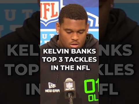 Kelvin Banks Jr Gives His Top 3 NFL Offensive Tackles #nfl #nfldraft #nflcombine