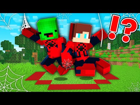 SPIDERMAN JJ And Mikey Survive In THE CIRCLE In Minecraft - Maizen