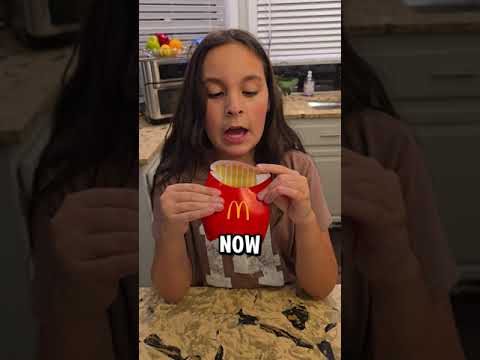 McDonald's fry box secret  #funny #food #youtubeshorts #shorts