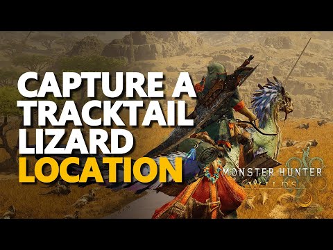 Capture a Tracktail Lizard Monster Hunter Wilds