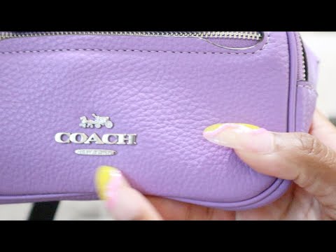 WIMB:  "LAILA PURPLE" COACH MINI BUMBAG!!