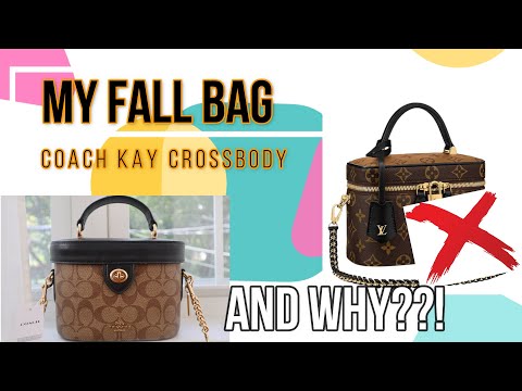 UNBOXING COACH KAY KHAKI BLACK  CROSSBOODY - FALL BAG - MY LV VANITY PM REPLACEMENT AND WHY?