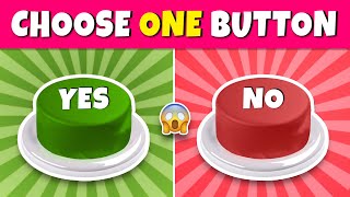 Choose One BUTTON...! 😱 YES or NO Challenge 🟢🔴 | Quiz Rainbow