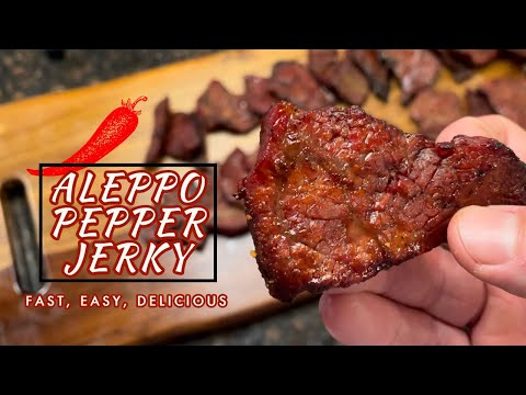 Aleppo Pepper Beef Jerky - Super Easy and Quick!  Tried and True Recipe! Mild Mouth Watering Results