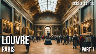 Louvre Museum Paris - Mona Lisa - Walking Tour | 4K 🇫🇷