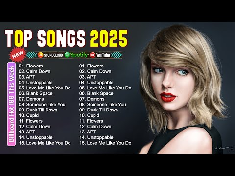 Top Hits 2025 - Maroon 5, Ed Sheeran, Selena Gomez, Adele, The Weeknd, Dua Lipa, Bruno Mars