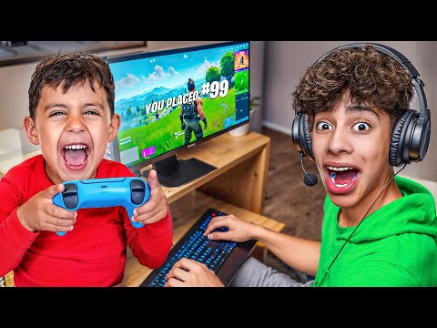 my Little Brother CONTROLS my Fortnite Game 😡