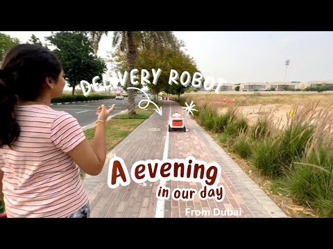 We spot the delivery robot | lake side walk