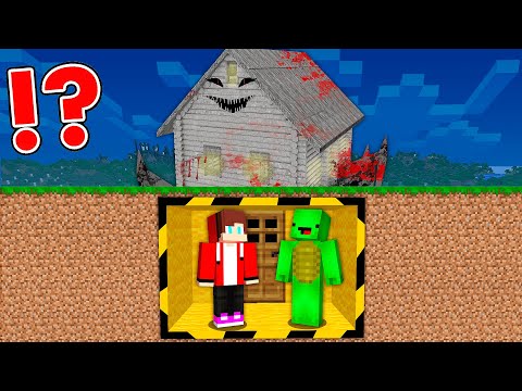 SCARY HOUSE Vs Mikey And JJ DOOMSDAY BUNKER In Minecraft - Maizen