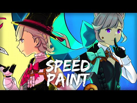 Genshin Impact SPEEDPAINT || Lyney and Lynette (Part 2)