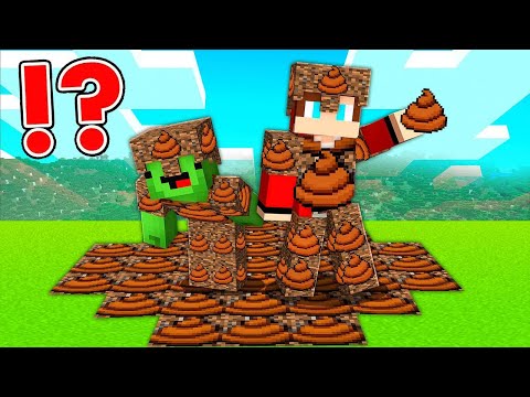 WE are STUCKED On The POOP ISLAND With Mikey In Minecraft - Maizen