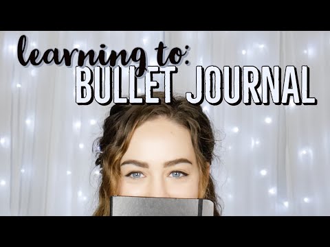 Learning to: BULLET JOURNAL || First Time Trying to BUJO