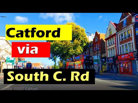 Drive by Catford on South Circular Road, London