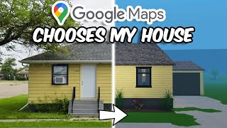 Using GOOGLE MAPS to Build me a HOUSE in BLOXBURG