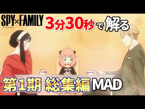 【SPY×FAMILY】ミックスナッツで第1期を見なおそう【MAD】