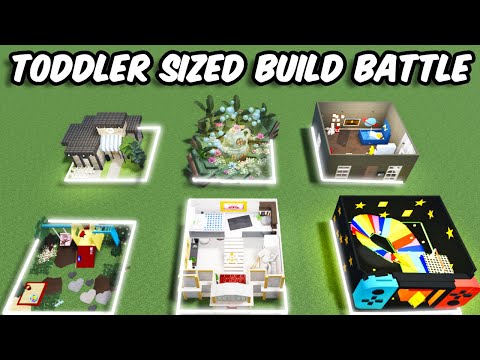 TODDLER SIZED BUILD BATTLE in BLOXBURG