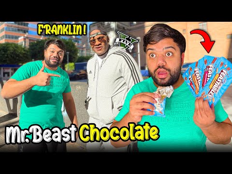 Trying MrBeast's Chocolate For The First Time 🍫😍 I Met The Real-life Franklin From GTA 5 😱