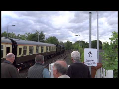 WC Class Braunton at Trowbridge on The Torbay Express 13 July 2014