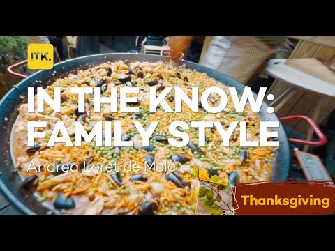 Watch Andrea Loret de Mola and her dad cook a Spanish-style unifying Thanksgiving dish