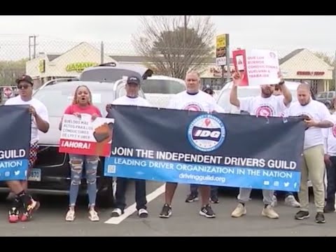 Rideshare & delivery workers join National Day of Action Feb.14th at Bradley International Airport