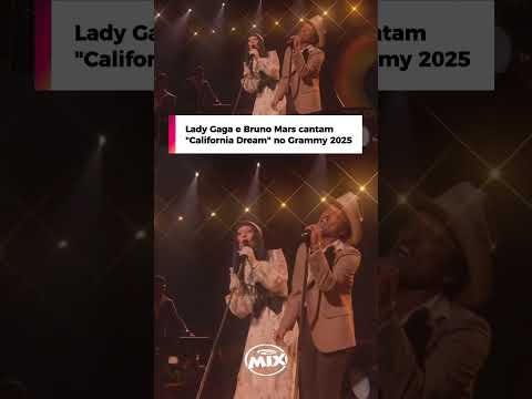 Bruno Mars e Lady Gaga cantam “California Dream” no Grammy 2025