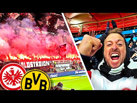 Is THIS Bundesliga's BEST ATMOSPHERE & ULTRAS⁉️ Eintracht Frankfurt v Dortmund 🤩