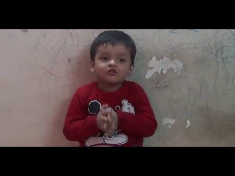 Funny indian boy reciting poem ..chal mere matke tammaktu