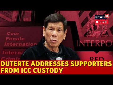 Duterte ICC Trial LIVE | Do Not Worry': Rodrigo Duterte Addresses Supporters | Duterte Message |N18G