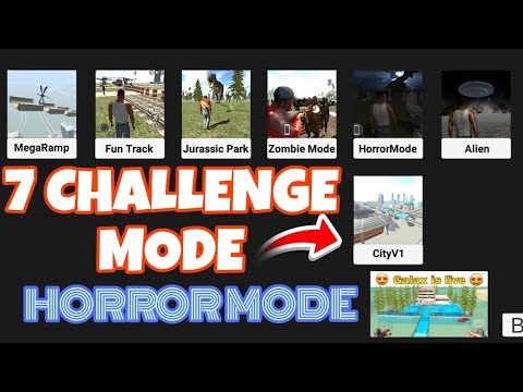 7 CHALLENGE ⚡MODE IN 🔥HORROR MOD || Indian Bike driving 3D