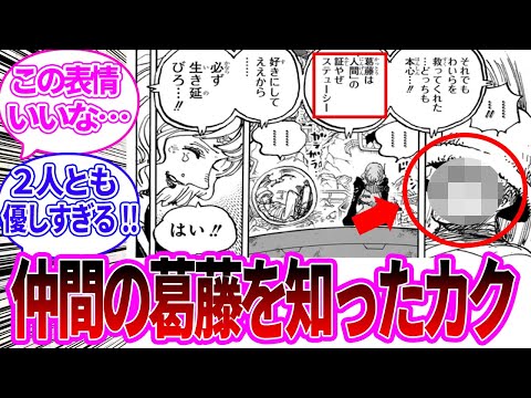 【最新1116話】任務と友情との間で葛藤するステューシーを見て何とも言えない表情を浮かべるカクに対する読者の反応集【ワンピース反応集】