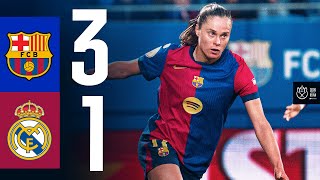 HIGHLIGHTS I FC BARCELONA 3 vs 1 REAL MADRID | COPA DE LA REINA 🔵🔴