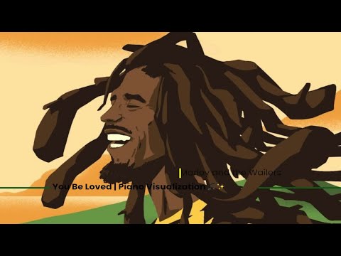 Bob Marley & The Wailers - Could You Be Loved| Piano Visualization 🎵✨