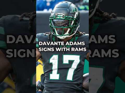 Davante Adams Signs With The LA Rams #nfl #nflnews #nflfootball #rams #ramshouse #shorts