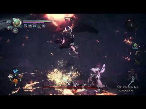 仁王2 奈落獄深處 長槍 VS 古代女天狗 (難行石+9, 混沌打法) | Nioh 2 Spear VS Ancient Nyotengu