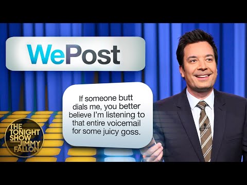 WePost: Butt Dials, Spoiling Wordle | The Tonight Show Starring Jimmy Fallon